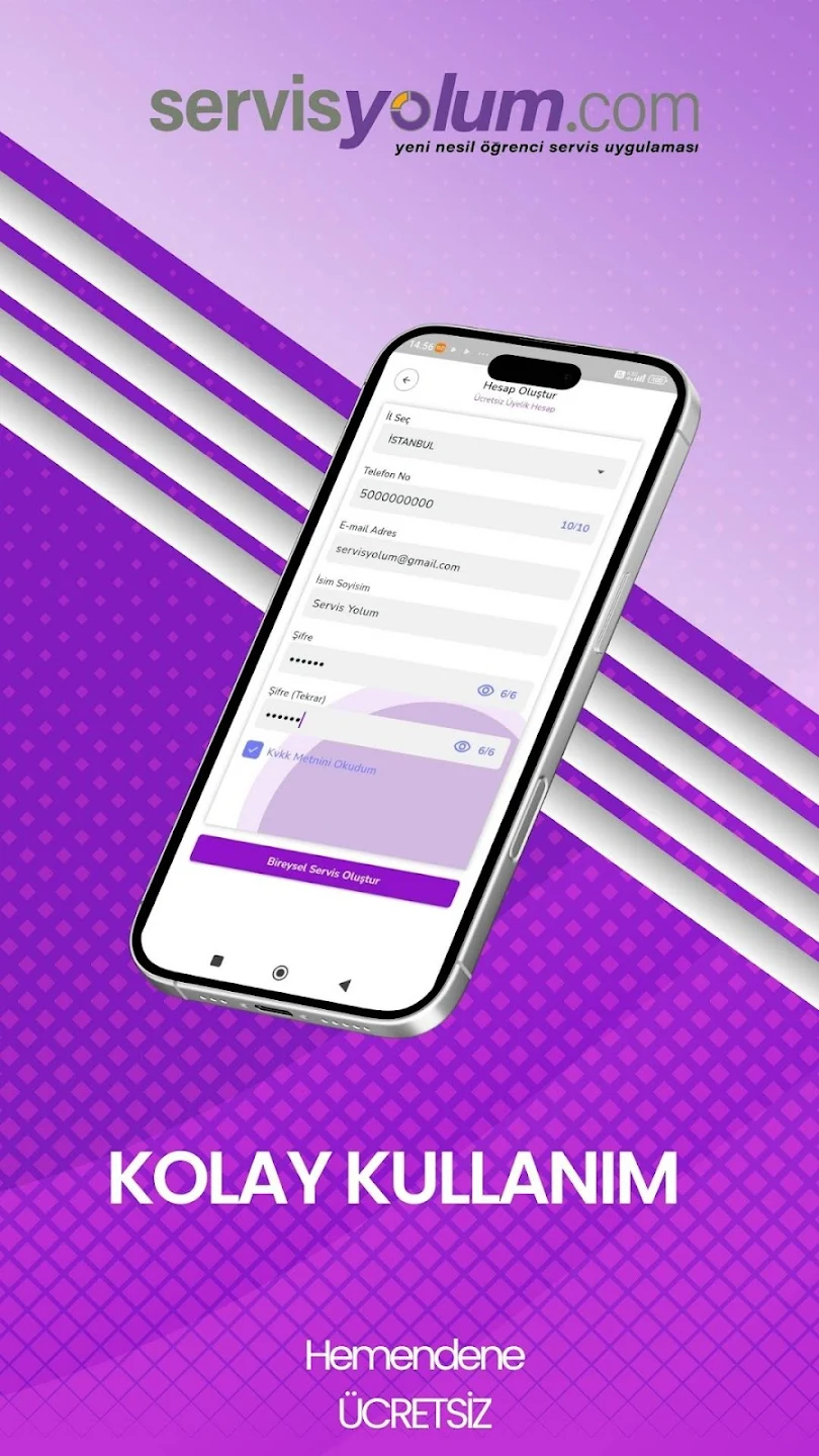Servis Yolum Detay Ekranı