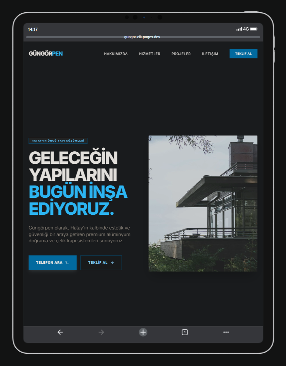 Güngörpen tablet görünüm